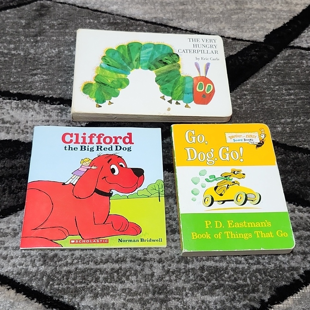 VINTAGE CHILDRENS BOOK BUNDLE GO DOG GO CLIFFORD THE BIG RED DOG THE VER…